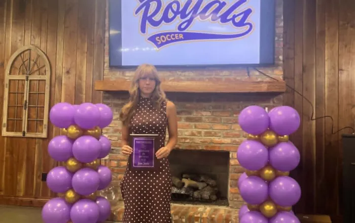 Jana Tomlin received several awards for her outstanding work in net this season.